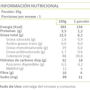 MAGDALENA VAINILLA SIN GLUTEN SIN AZUCAR SIN LACTOSA SNACK ADVENTURE