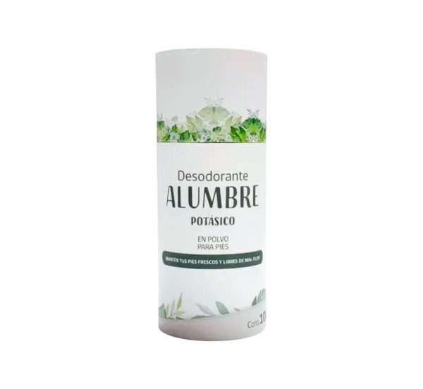 POLVO ALUMBRE PARA PIES HBM 100g