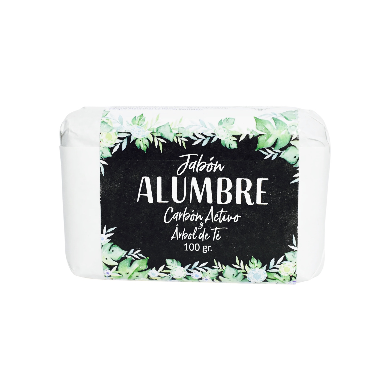 JABÓN BARRA ALUMBRE CARBÓN ACTIVADO Y ÁRBOL DE TÉ HBM 100g