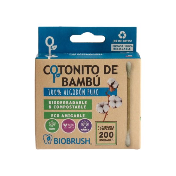 COTONITOS DE BAMBÚ 200 UN BIOBRUSH