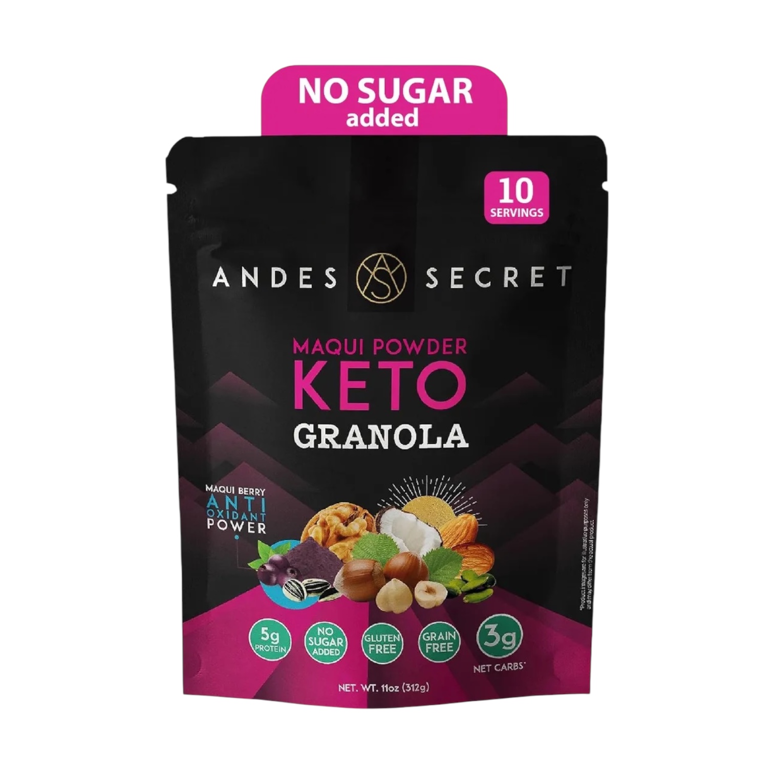 GRANOLA KETO MAQUI ANDES SECRET 312 g
