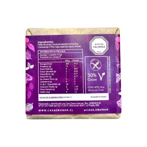 BARRA CHOCOLATE GOURMET CRAMBERRIES LAS NEGRAS 65g