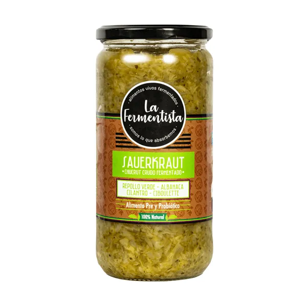 CHUCRUT VERDES VIVOS LA FERMENTISTA 680 g