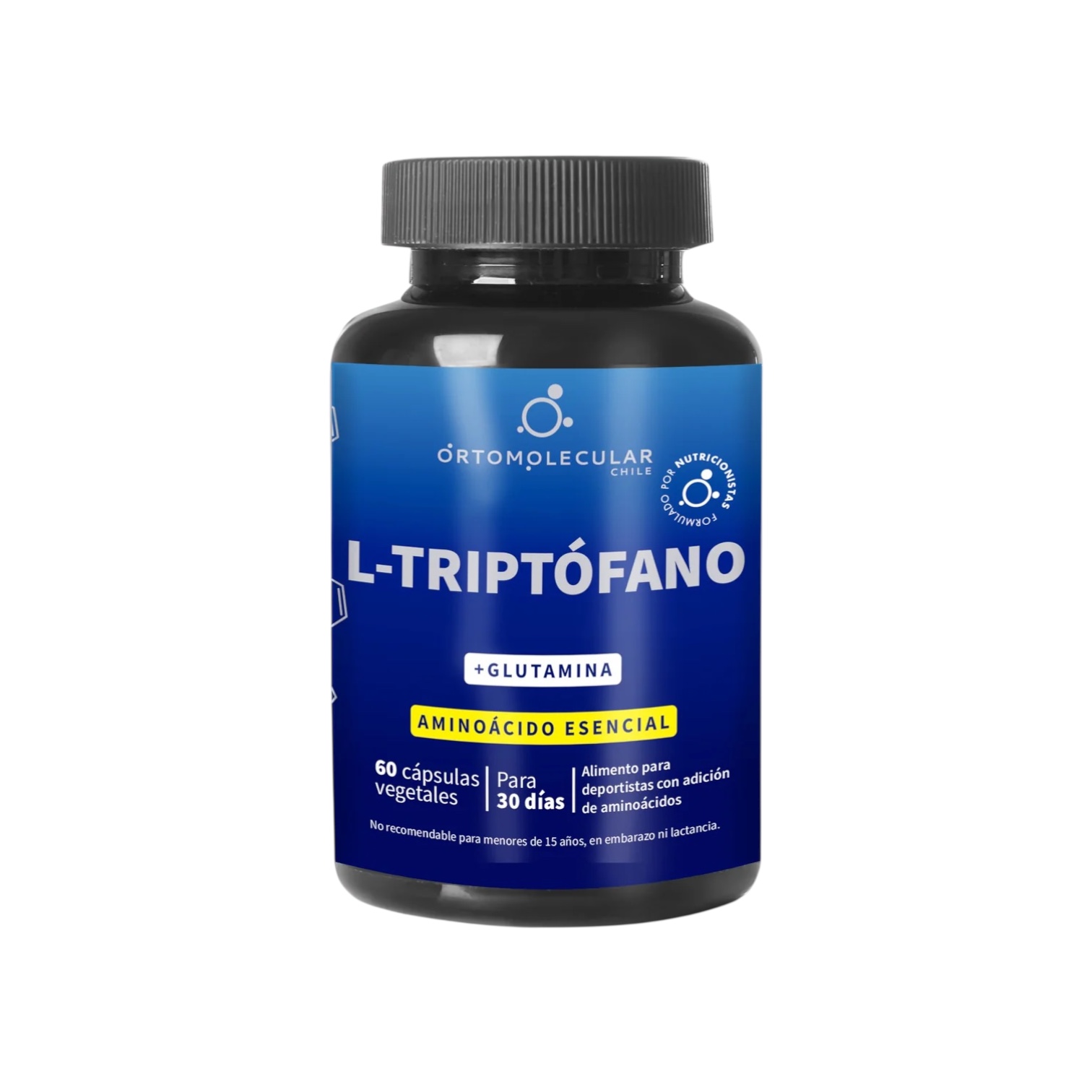 L-TRIPTOFANO+GLUTAMINA ORTOMOLECULAR 60 CÁPSULAS