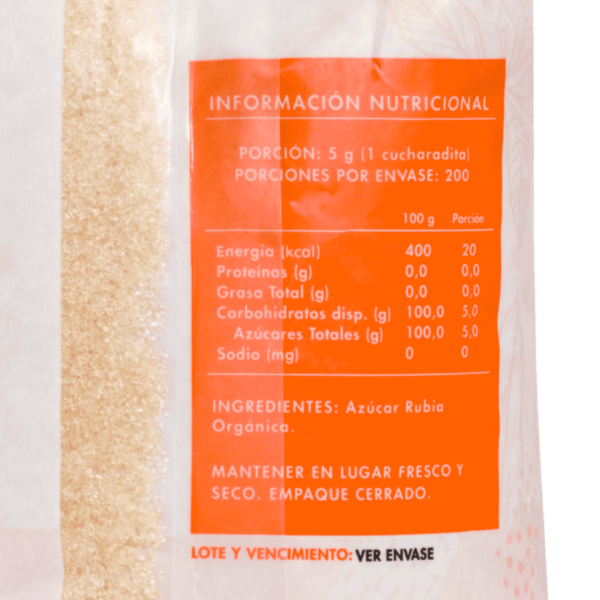 AZÚCAR RUBIA ORGÁNICA MANARE 1 Kg