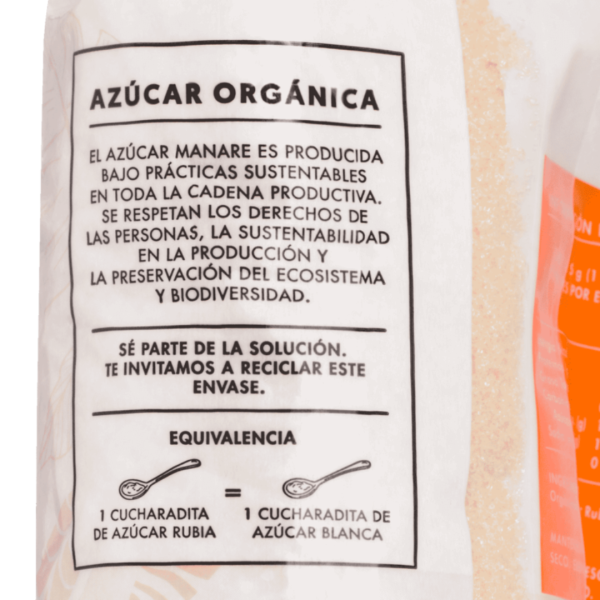AZÚCAR RUBIA ORGÁNICA MANARE 1 Kg