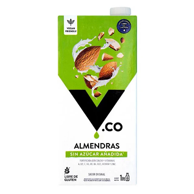 BEBIDA VEGETAL DE ALMENDRA SIN AZÚCAR VCO 1 LT