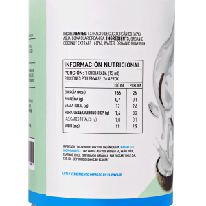 BEBIDA DE COCO ORGÁNICA MANARE 400 g