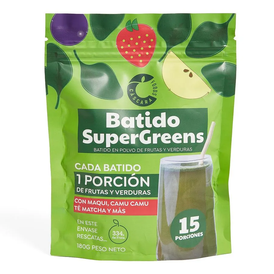 BATIDO SUPER GREEN SABOR ORIGINAL 180 g BATIDO SUPER GREEN SABOR ORIGINAL 180 g