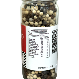 MIX PIMIENTA NEGRA Y BLANCA SABORE MIO 45 g