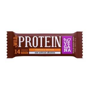 BARRA WILD PROTEIN VEGANA NARANJA 45 G