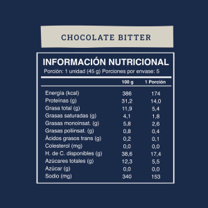 BARRA PROTEIN CHOCOLATE BITTER 45 g