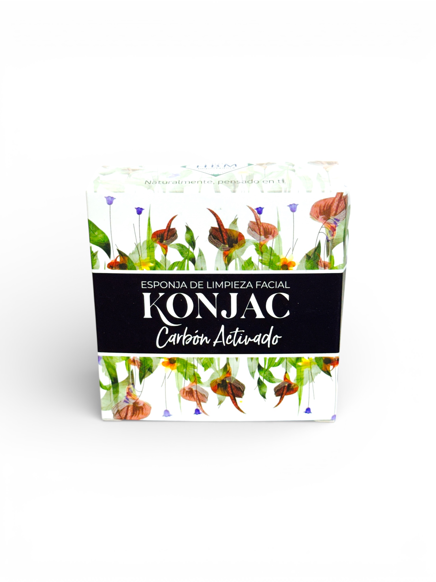 ESPONJA FACIAL DE KONJAC Y CARBON ACTIVADO