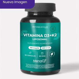 VITAMINA D3+K2 MENAQ7 LIPOSOMAL ORTOMOLECULAR – 60 CÁPSULAS