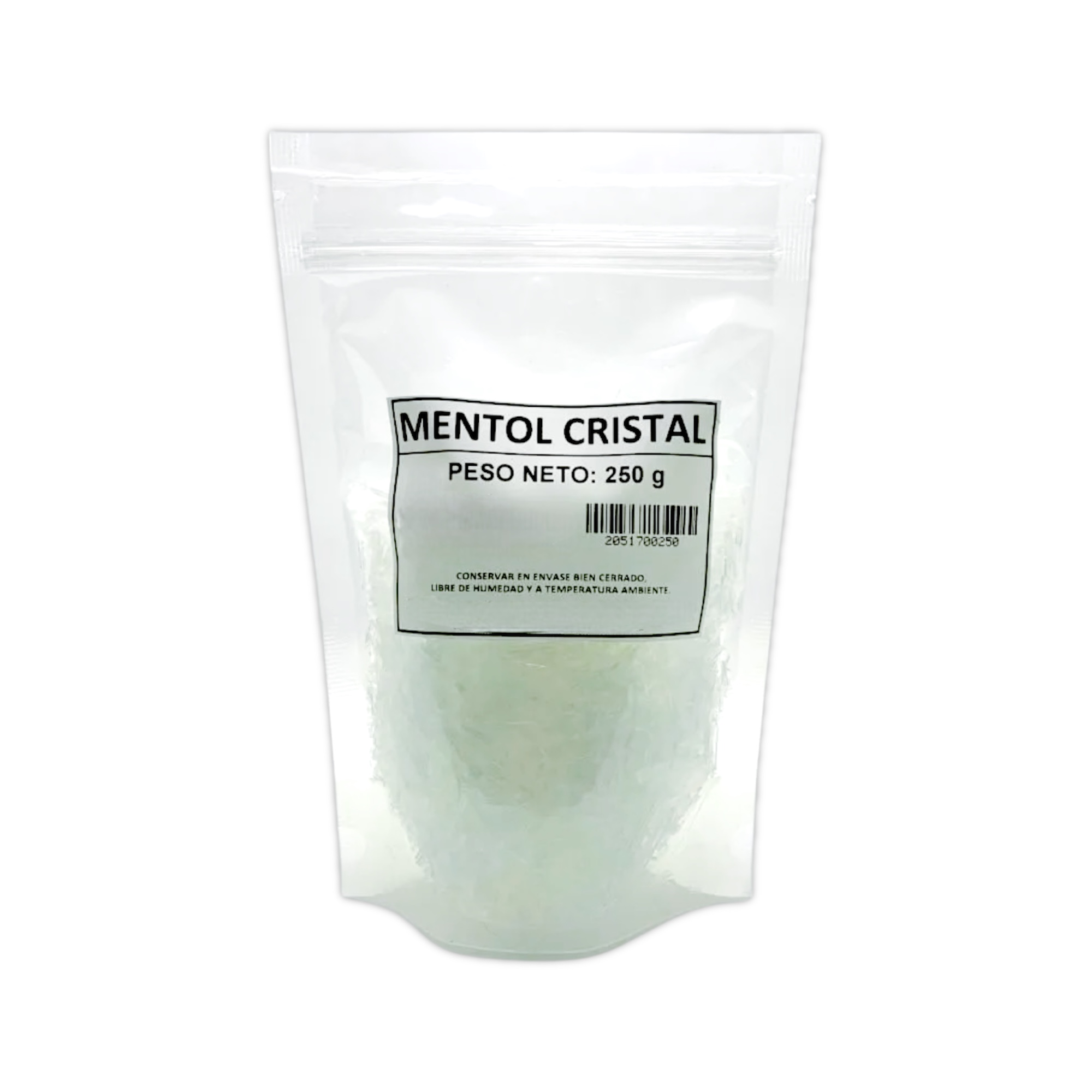 MENTOL CRISTAL NATURAL - 250 g