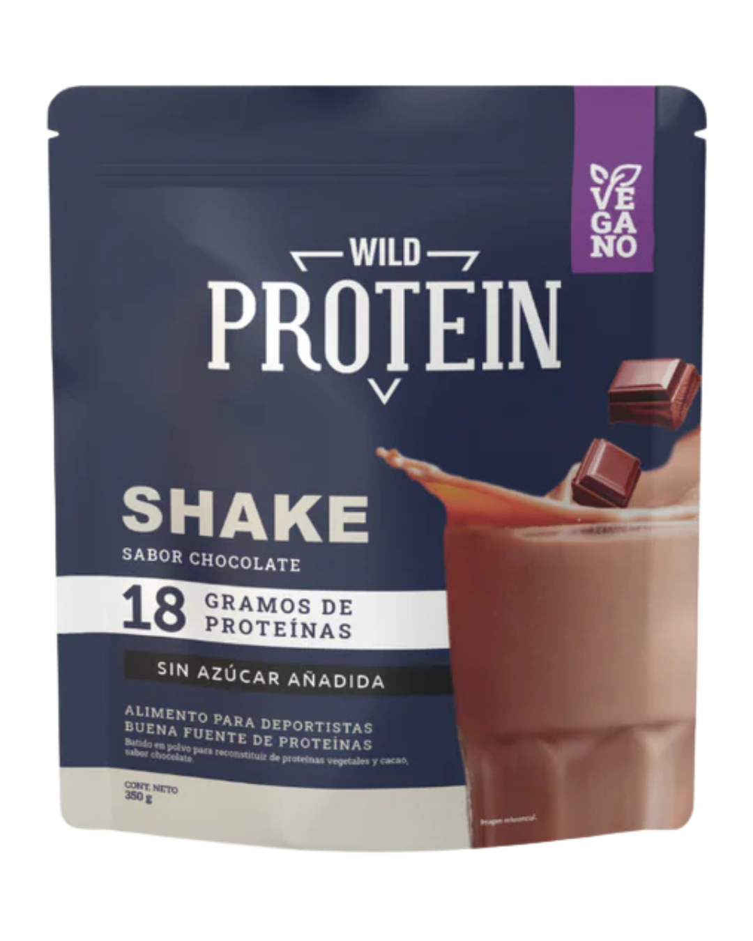 PROTEÍNA VEGANA SABOR CHOCOLATE WILD PROTEIN - 350 g