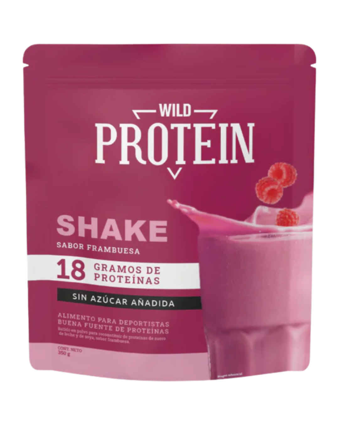 WHEY PROTEIN POLVO FRAMBUESA WILDFOODS - 350 g