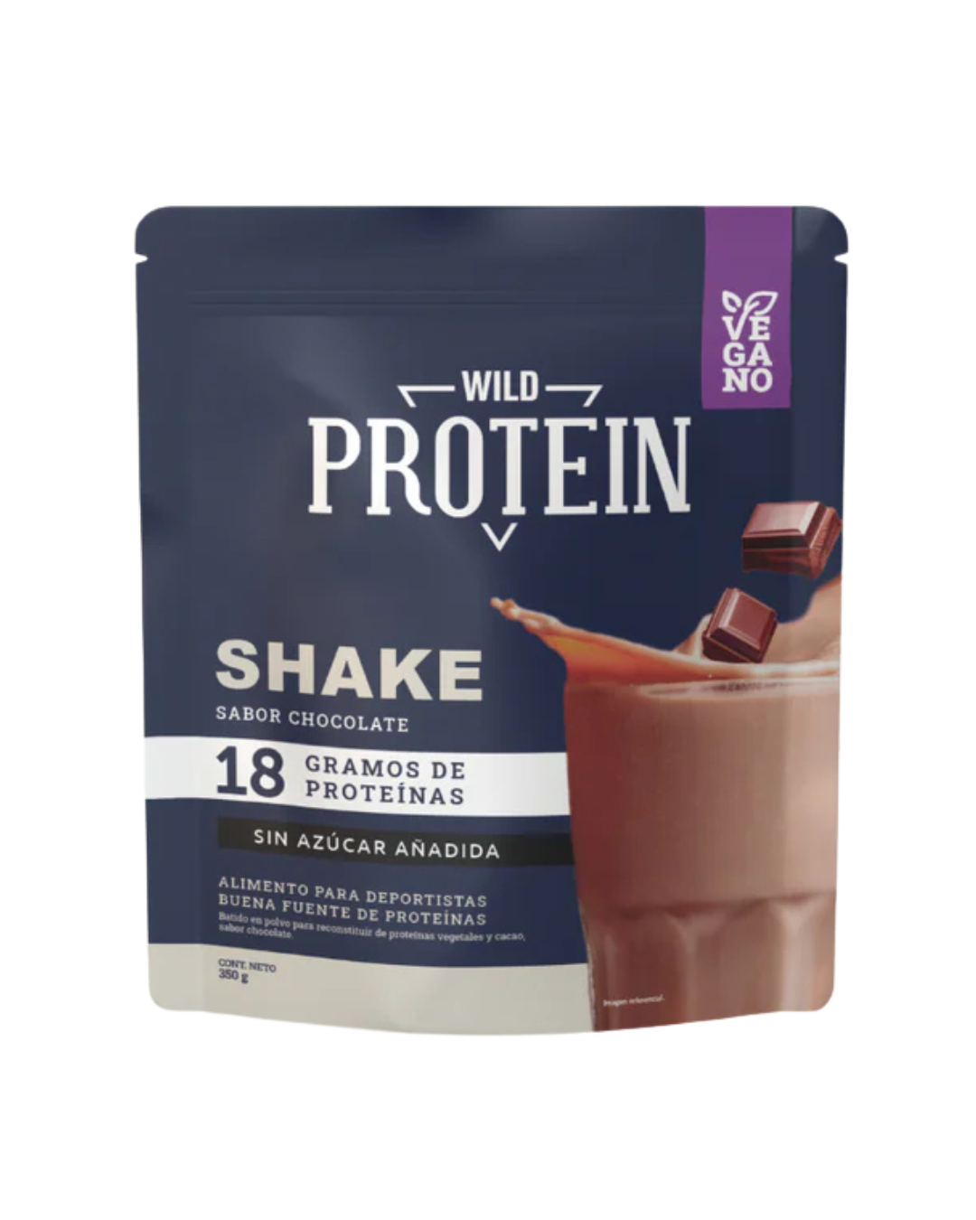 PROTEINA VEGANA SABOR CHOCOLATE WILD PROTEIN - 350 g