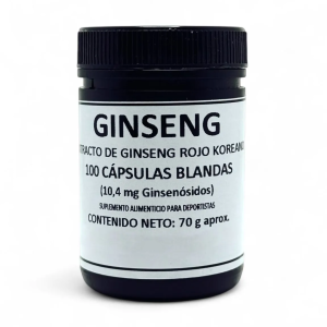 CÁPSULAS BLANDAS DE GINSENG KOREANO – 100 un