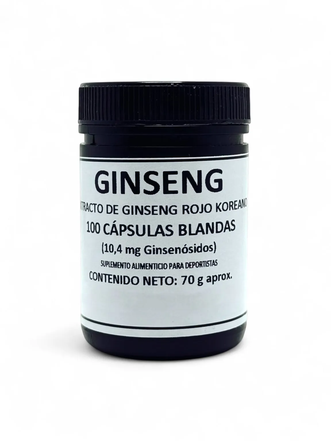 CÁPSULAS BLANDAS DE GINSENG KOREANO - 100 un