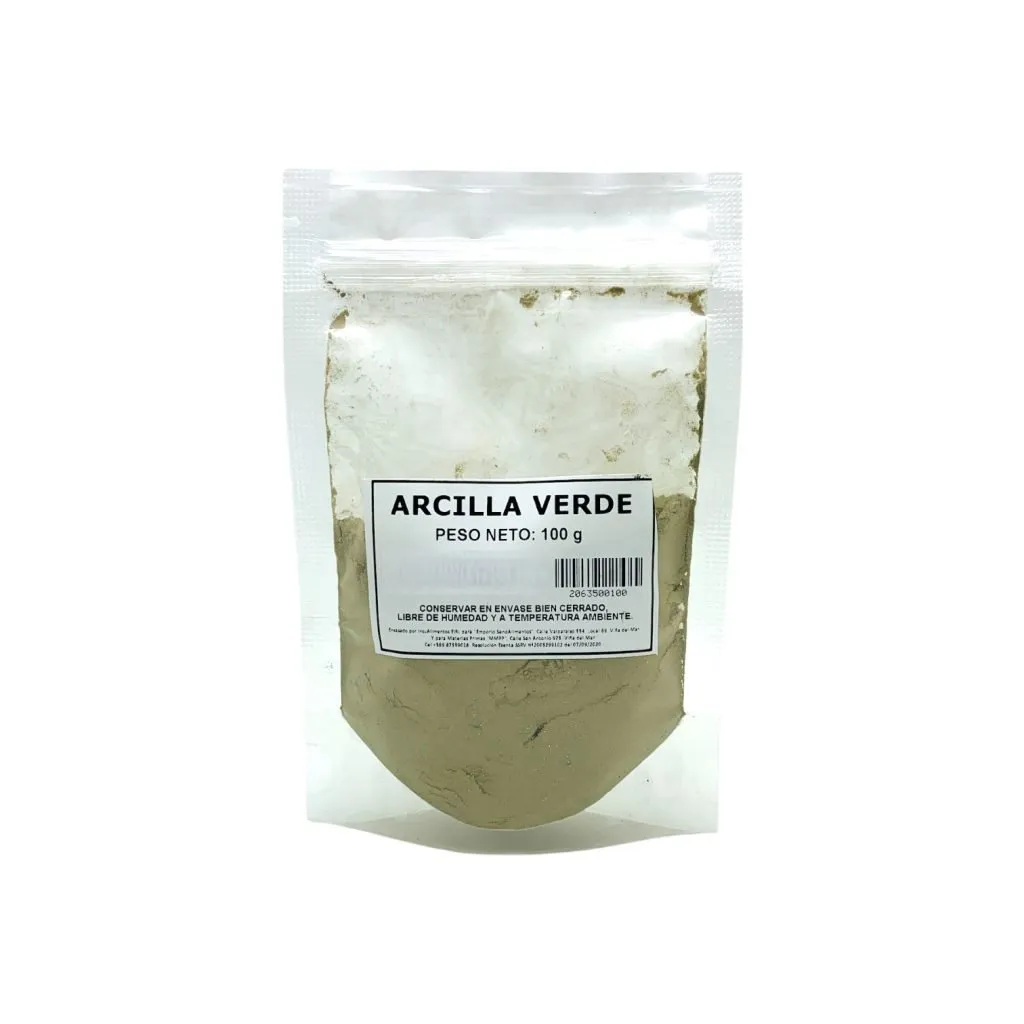 ARCILLA VERDE (BENTONITA NATURAL) - 100 g