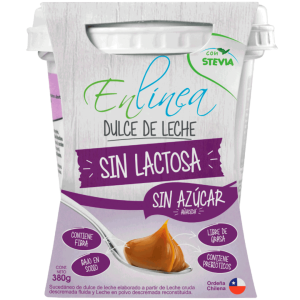 DULCE DE LECHE SIN LACTOSA SIN AZÚCAR EN LÍNEA 380 g