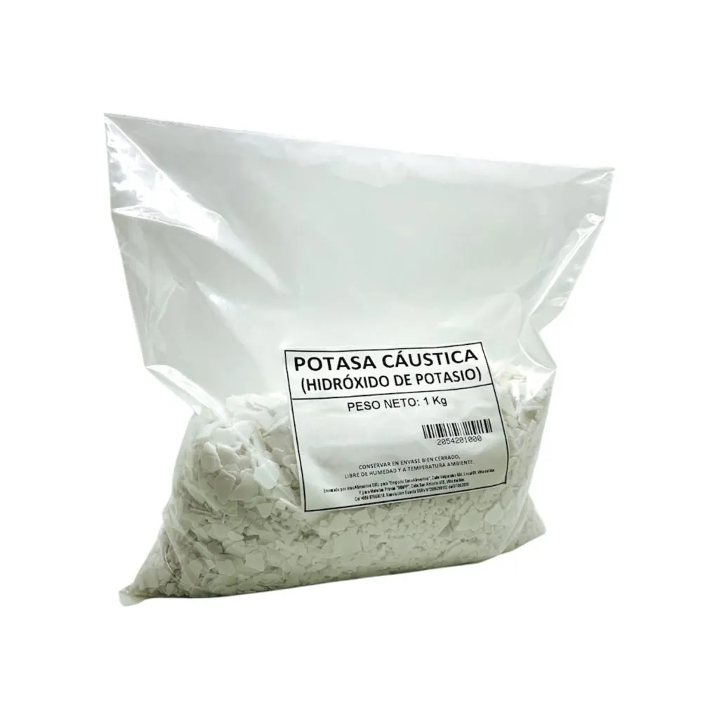 POTASA CÁUSTICA (HIDRÓXIDO DE POTASIO) - 1 Kg