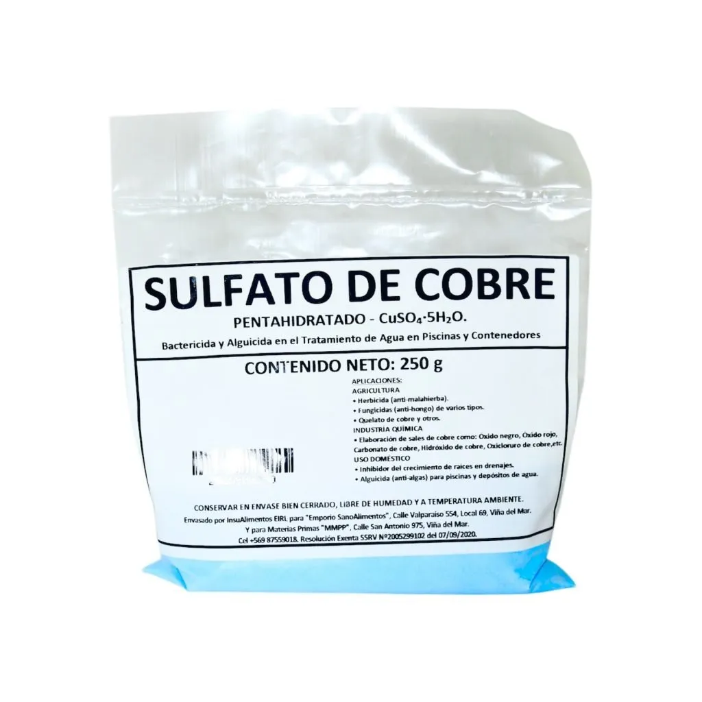 SULFATO DE COBRE 5H2O - 250 g
