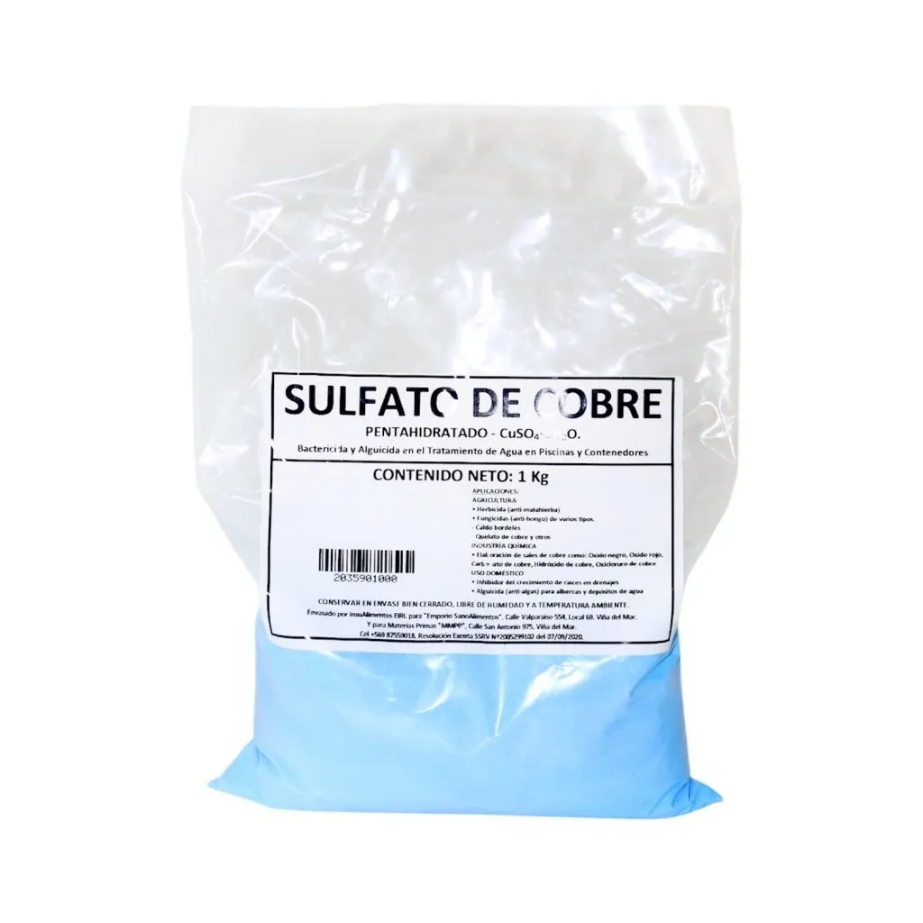 SULFATO DE COBRE 5H2O - 1 Kg