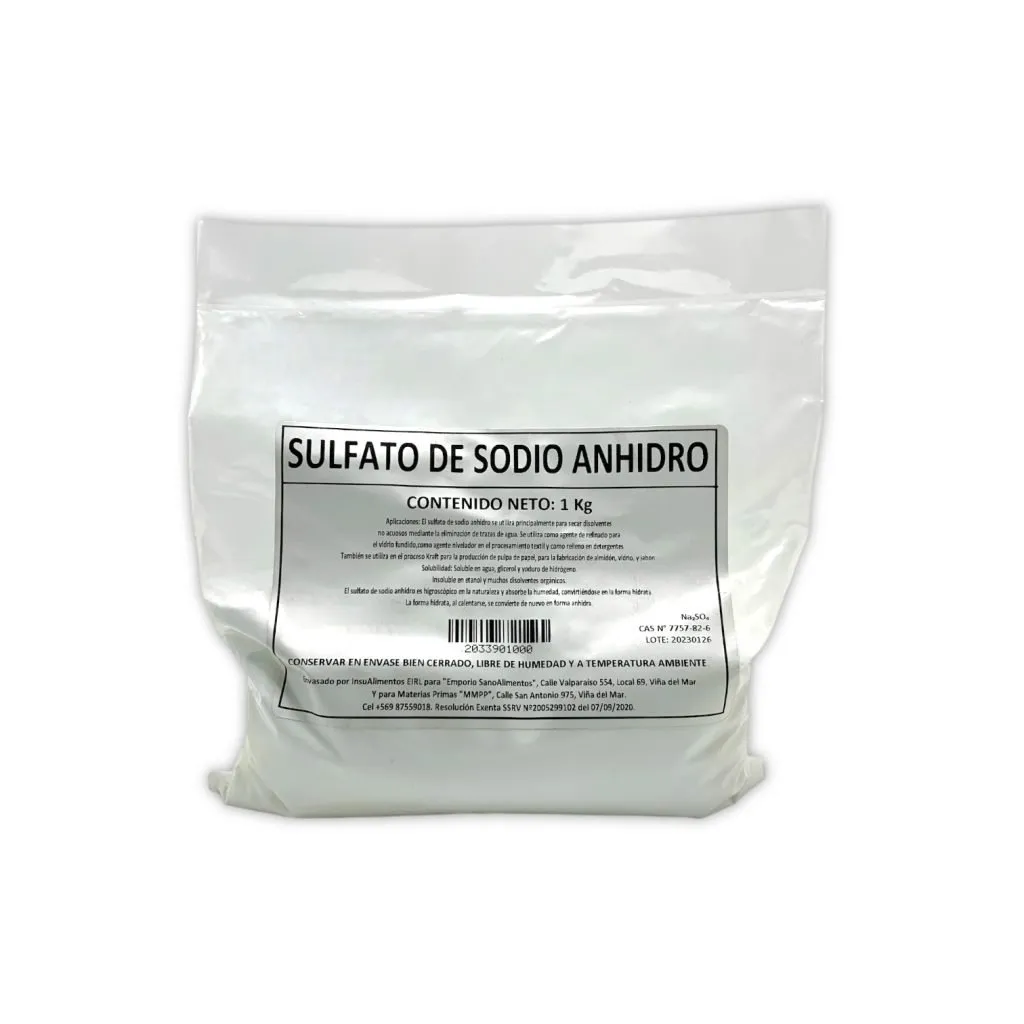 SULFATO DE SODIO ANHIDRO - 1 Kg