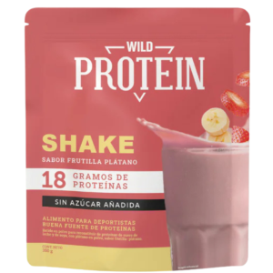 WHEY PROTEIN POLVO FRUTILLA PLÁTANO WILDFOODS – 350 g
