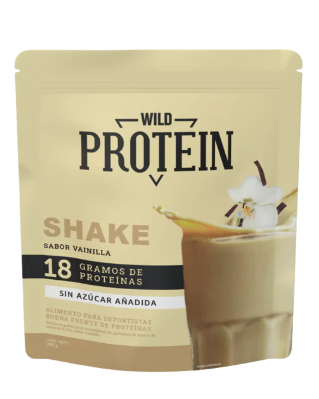 WHEY SHAKE PROTEIN VAINILLA WILDFOODS - 350 g