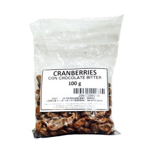 CRANBERRIES CON CHOCOLATE BITTER 100 g