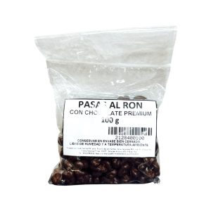 PASAS AL RON CON CHOCOLATE PREMIUM – 100 g