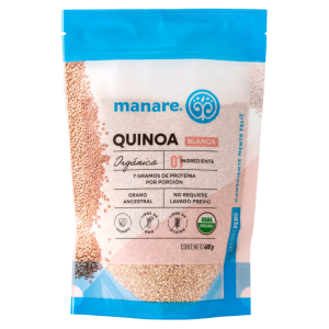 QUINOA BLANCA ORGÁNICA MANARE 400 g