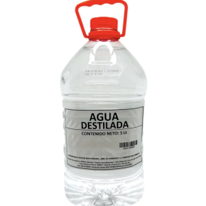 AGUA DESTILADA (DESMINERALIZADA) – Bidón 5 Lts